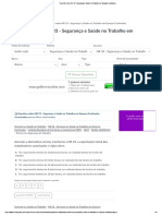 Questões Sobre NR 33 - Segurança e Saúde No Trabalho em Espaços Confinados 02