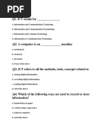 100 MCQs of IT Code 402