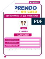 6º Martes 14 Evaluacion - Matematica 2021