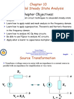 Sinusoidal Steady State Analysis: Chapter Objectives