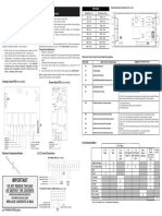 Important: Service Data Sheet