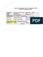 Application Topic: Ultrasonic Sensors: American International University-Bangladesh (AIUB) Faculty of Engineering (EEE)