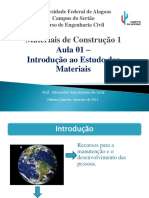 Materiais I - Aula 01 - Introdução