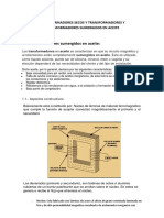 Transformadores Secos y Transformadores y Transformadores Sumergidos en Aceite