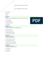 Human Resource Planning and Development Solved Mcqs