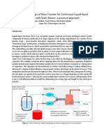 Mass Transfer For Continuous Extraction