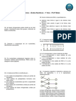 Lista de Exerc - Acidos Nucleicos - 1ano