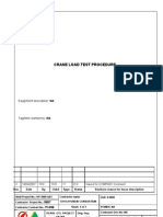 Crane Load Test Procedure