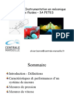 Mesures Et Instrumentation en Mécanique Des Fluides - 3A FETES