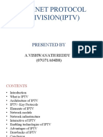 Internet Protocol Telivision (Iptv) : Presented by