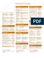 Linear Algebra Using Sympy Cheat Sheet: by Via