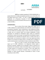 Disposición 6061 - 2021 Arba - Índices de Liquidación