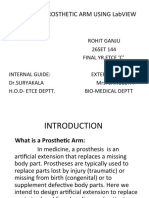 Eeg Based Prosthetic Arm Using Labview