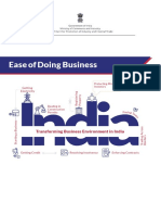 Ease of Doing Business: Transforming Business Environment in India