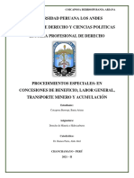 Tarea #10 - Procedimientos Especiales en Concesiones de Beneficio, Labor General, Transporte Minero y Acumulación