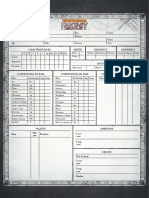 Warhammer 4 Feuille de Personnage