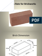 Built Up Rate For Brickworks