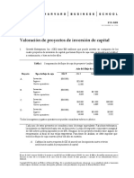 Caso Técnicas de Valoración de Proyectos de Inversión de Capital