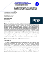 Desenvolvimento de Um Sistema de Monitoramento e Controle de Equipamento para Ensaios de Fadiga de Contato em Engrenagens-Resultados Preliminares