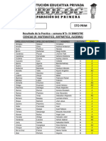 Examen Semanal N°3 - 5to Prim VMT