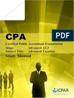 CPA A2.3 - ADVANCED TAXATION - Study Manual