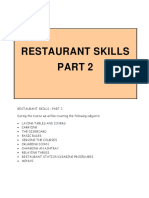 2 Restaurant Skills Part 2