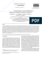 Parasites As Biological Tags For Stock Identification of Atlantic Horse Mackerel Trachurus Trachurus