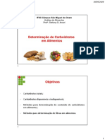 Aula 13 - Determinação de Carboidratos em Alimentos - EaD