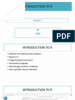 MIS 3.hafta (Introduction To R)