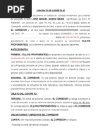 Contrato de Corretaje Venta de Inmueble Jr. Amazonas Pueblo Libre