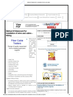 Method of Statement For Installation of Wires and Cables PDF Free