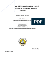 Implementation of High-Speed Modified Radix-8 Booth Multiplier For Signed and Unsigned Numbers