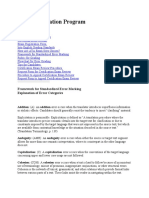 ATA Certification Program: Framework For Standardized Error Marking Explanation of Error Categories