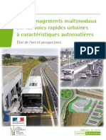 Les Aménagements Multimodaux Sur Les Voies Rapides Urbaines À Caractéristiques Autoroutières