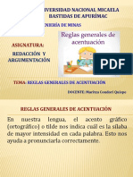 Reglas Generales de Acentuación