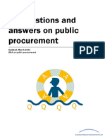 50 Questions and Answers On Public Procurement