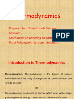 Introduction To Thermodynamics