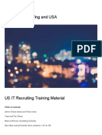 US IT Recruiting Training Material - Road To US Staffing and USA