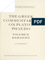 The Greek Commentaries On Plato'S Phaedo: Damascius