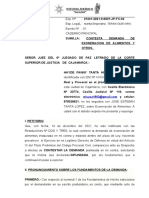 HAYDEE TANTA Contesta Demanda de Exoneracion de Alimentos