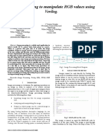 Image Processing To Manipulate RGB Values Using Verilog.