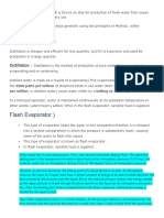 Flash Evaporator) : Fresh Water Generator