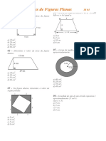 Area de Figuras Planas Exercícios