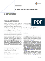 Generation of Copper, Nickel, and Cuni Alloy Nanoparticles by Spark Discharge