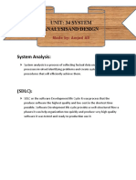 Unit of System Analysis 34