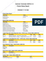 Cat Electronic Technician 2021B v1.0 Product Status Report