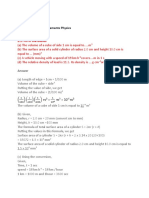 CH 2 Units and Measurements Physics: Exercises