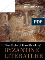 Stratis Papaioannou - The Oxford Handbook of Byzantine Literature