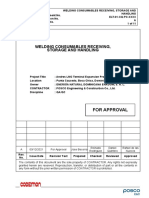 ELT-01-CQ-PC-XXXX Welding Consumables Receiving, Storage and Handling