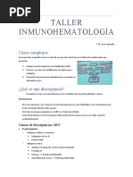 Taller Inmunohematología y Discrepancias ABO